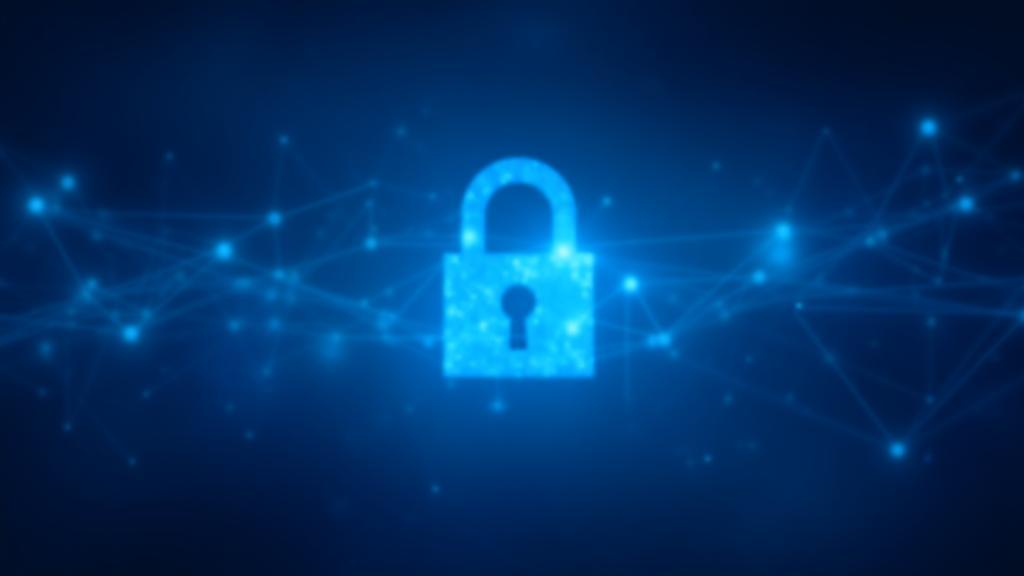 Abstract image representing banking security and digital technology